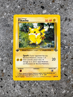 Pokemon TCG Cards 1st Edition Pikachu 60/64 Jungle EXC-NM - Image 1