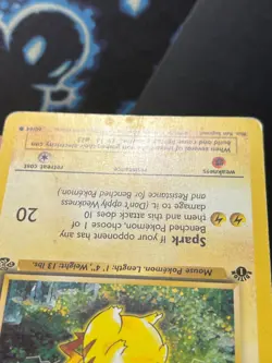 Pikachu 60/64 1st edition Jungle Common WOTC Pokemon Card HP - Image 3