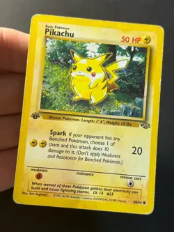 Pikachu 60/64 1st edition Jungle Common WOTC Pokemon Card HP - Image 4