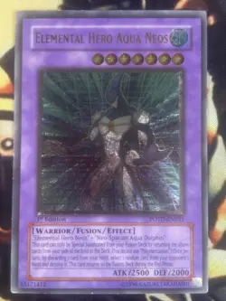 Yugioh: Elemental Hero Aqua Neos - POTD-EN031 - Ultimate Rare - 1st Edition - HP - Image 1