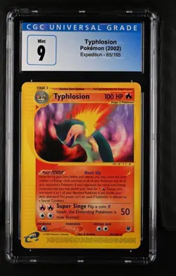 2002 Pokemon Expedition #65/165 Typhlosion CGC 9 BLUE LABEL - Image 1