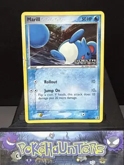 Pokemon Card Marill 76/113 Stamped Holo EX Delta Species Played - Image 1