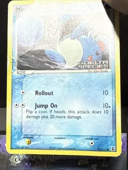 Pokemon Card Marill 76/113 Stamped Holo EX Delta Species Played - Image 2
