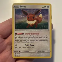 Eevee - (Cosmos Holo) 101/149 Sun & Moon Era Pokemon Card TCG 2017 - Image 1