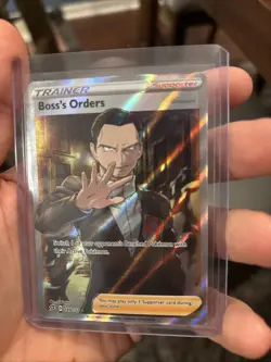 Pokemon TCG Boss's Orders Trainer Rebel Clash Full Art Card 189/192-Near Mint - Image 1