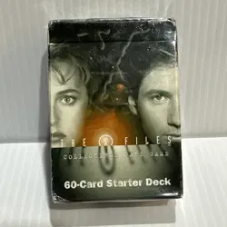 X-Files CCG 60 Card Starter Deck Factory Sealed Premiere Edition 1996 - Image 1