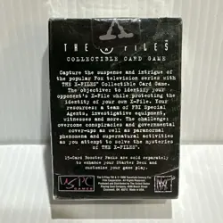 X-Files CCG 60 Card Starter Deck Factory Sealed Premiere Edition 1996 - Image 2