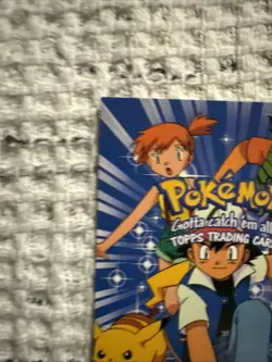 Pokemon TOPPS Movie Animation Edition - CHECKLIST Black Logo Pokemon Card NM - Image 2