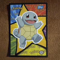 1999 POKEMON TOPPS Movie Edition EDT Sticker Cards - SQUIRTLE - Image 1