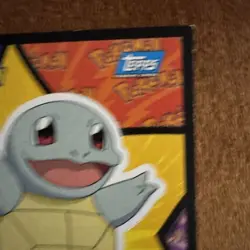 1999 POKEMON TOPPS Movie Edition EDT Sticker Cards - SQUIRTLE - Image 3