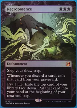 Necropotence FOIL Wilds of Eldraine: Enchanting Tales NM CARD (510772) ABUGames - Image 1