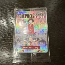 Bandai One Piece Card Game Promo Pack Monkey D. Luffy College Basketball US Voy. - Image 1