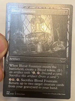 Blood Fountain 362 silverscreen foil Innistrad Double Feature MTG MAGIC UNPLAYED - Image 1