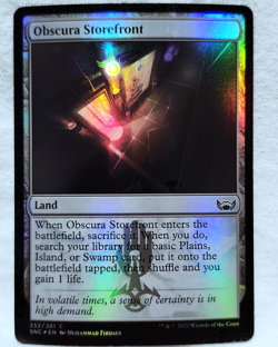 Obscura Storefront 252/281 Streets of New Capenna Foil Magic The Gathering TCG - Image 1