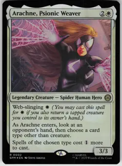 MTG Arachne, Psionic Weaver Foil NM Marvel's Spider-Man Magic 2 - Image 1