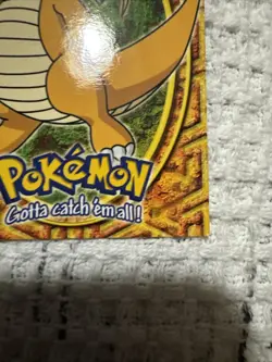 1999 Topps Pokemon Animation Series 1 E12 of 12 #149 Dragonite Blue Logo - Image 4