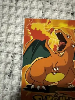 Pokemon Series 1 Charizard Topps TV Animation Ultra Rare Non Holo E6 Of E12 - Image 2
