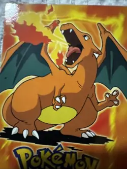 Pokemon Series 1 Charizard Topps TV Animation Ultra Rare Non Holo E6 Of E12 - Image 3
