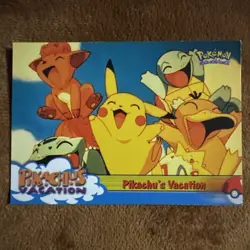 1999 Topps Pokemon Movie Animation #42 Pikachu’s Vacation Blue Label - Image 1