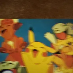 1999 Topps Pokemon Movie Animation #42 Pikachu’s Vacation Blue Label - Image 3