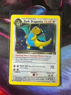 Dark Dragonite 5/82 Rare Team Rocket Unlimited Holo Pokemon TCG NM - Image 1
