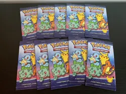 Pokemon McDonalds 25th Anniversary Promo Sealed Booster Packs Lot of x10 - Image 1