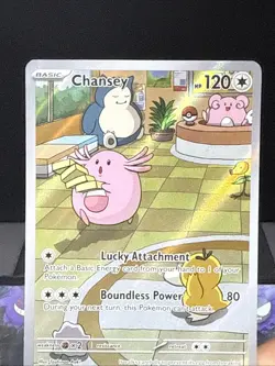 Pokemon Card Chansey 187/167 Twilight Masquerade Illustration Rare Near Mint - Image 2