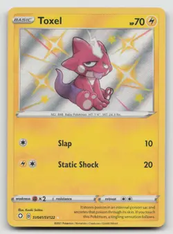 Toxel SV041/SV122 Shining Fates Holo Rare Shiny NM/M Pokemon Card TCG 041/122 - Image 1