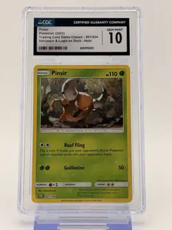 CGC Gem Mint 10 Pinsir Holo 007/034 Pokemon Classic Collection 2023 - Image 1