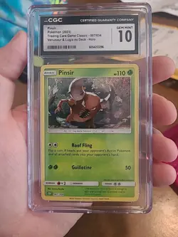 CGC Gem Mint 10 Pinsir Holo 007/034 Pokemon Classic Collection 2023 - Image 5