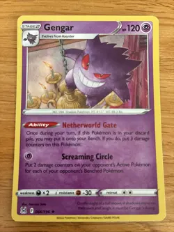 Gengar 066/196 Lost Origin Holo Rare Pokemon Card NM - Image 1