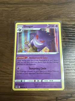 Gengar 066/196 LP/NM Holo Rare Lost Origin Pokemon TCG Card 66/196 shadow ghost - Image 1