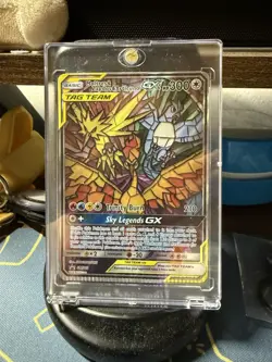 Moltres & Zapdos & Articuno GX SM210 Sm Holo (CRIMP ERROR) Promo Pokemon - Image 1