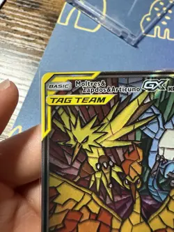 Moltres & Zapdos & Articuno GX SM210 Sm Holo (CRIMP ERROR) Promo Pokemon - Image 4
