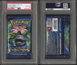 2016 Pokemon USA XY Evolutions Foil Booster Pack Mega Venusaur Art PSA 10 - Image 3