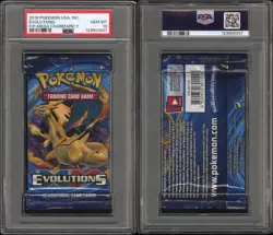 2016 Pokemon XY Evolutions Booster Foil Pack Mega Charizard Y PSA 10 GEM MT - Image 3