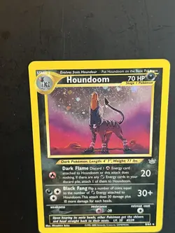 Pokemon TCG Houndoom Neo Revelation Holo Rare Card 08/64 - Image 3