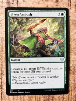 MTG Elven Ambush Kaldheim 391 Regular Uncommon - Image 1