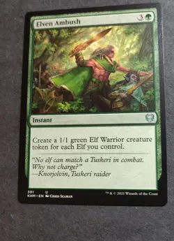 Elven Ambush: Kaldheim Regular Mtg Uncommon Card Near Mint - Image 1