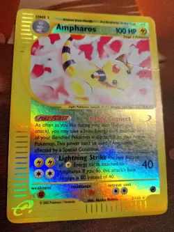 Ampharos 2/165 Expedition Base Reverse Holo Rare E Reader Pokemon 2002 MP - Image 3
