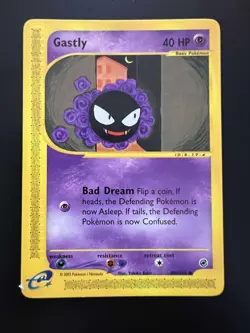 POKEMON EXPEDITION BASE SET E-READER GASTLY CARD 109/165 - Image 1