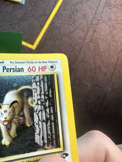 Pokemon Card Giovannis Persian 8/132 Gym Challenge Holo Rare 119💎NM💎 - Image 2