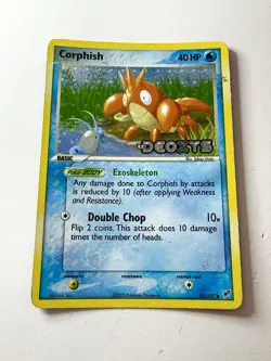 Corphish 57/107 EX Deoxys Stamped Reverse Holo Rare Pokemon TCG Vintage Card MP - Image 1