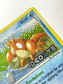 Corphish 57/107 EX Deoxys Stamped Reverse Holo Rare Pokemon TCG Vintage Card MP - Image 2