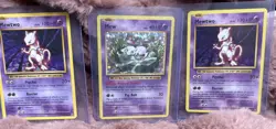 [3 Card Lot] Pokemon Mewtwo Bundle Of 2 And A Mew Card - Image 1