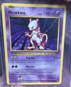 [3 Card Lot] Pokemon Mewtwo Bundle Of 2 And A Mew Card - Image 2