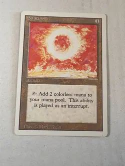 Sol Ring Revised Edition Regular Magic the Gathering Moderately Played x2 - Image 1