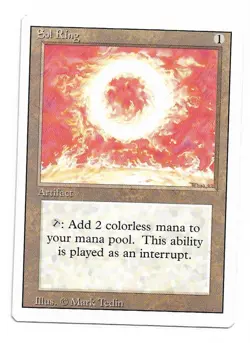 Magic the Gathering ~ MTG ~ 1x Sol Ring ~ MP ~ REVISED - Image 1