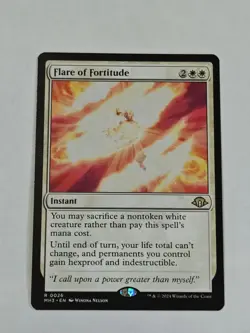 MTG Flare of Fortitude Modern Horizons 3 Regular NM R 0026 - Image 1