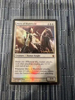 Hero of Bladehold - Prerelease Foil - Mirrodin Besieged - MTG - Image 1